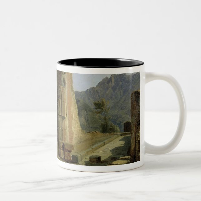 Caneca De Café Em Dois Tons O fórum de Pompeii (Direita)