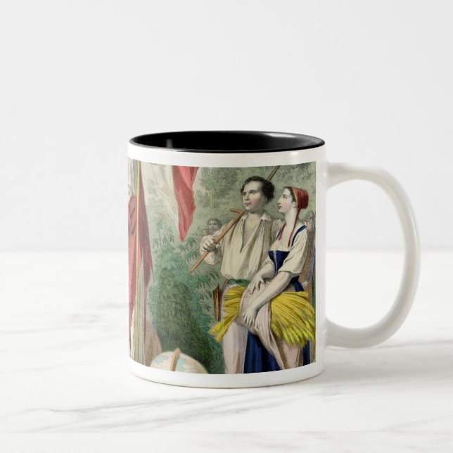 Caneca De Café Em Dois Tons O French Republic (Direita)