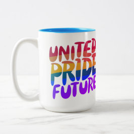 Caneca De Café Em Dois Tons O Futuro do Orgulho Unido