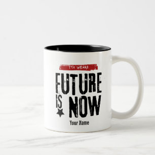 Caneca De Café Em Dois Tons O futuro é agora - FUIN01