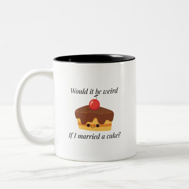 Caneca De Café Em Dois Tons O Grande Debate das Sobremesas (Esquerda)