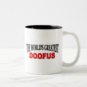 Caneca De Café Em Dois Tons O grande Doofus do mundo
