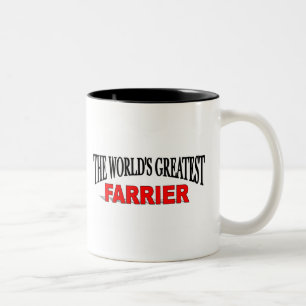 Caneca De Café Em Dois Tons O grande Farrier do mundo