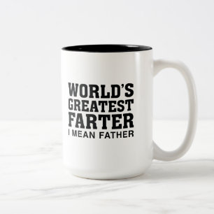 Caneca De Café Em Dois Tons O grande Farter do mundo
