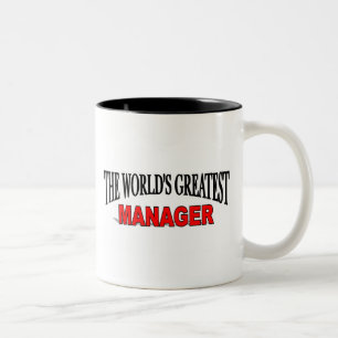 Caneca De Café Em Dois Tons O grande gerente do mundo