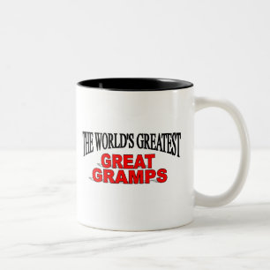 Caneca De Café Em Dois Tons O grande grande Gramps do mundo