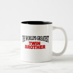 Caneca De Café Em Dois Tons O grande irmão gémeo do mundo