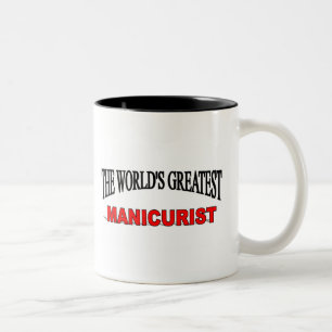 Caneca De Café Em Dois Tons O grande manicuro do mundo