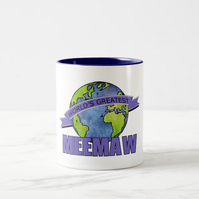 Caneca De Café Em Dois Tons O grande MeeMaw do mundo (Centro)