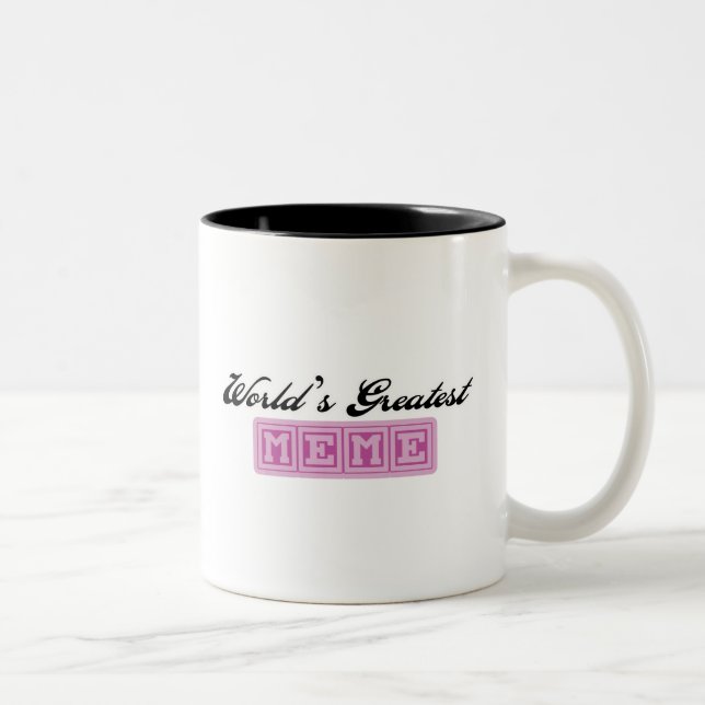 Caneca De Café Em Dois Tons O grande Meme do mundo (Direita)