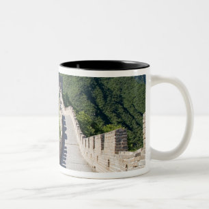 Caneca De Café Em Dois Tons O Grande Muralha de China em Beijing, China