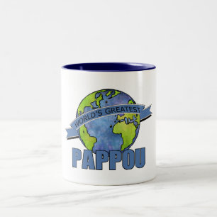 Caneca De Café Em Dois Tons O Grande Pappou do Mundo