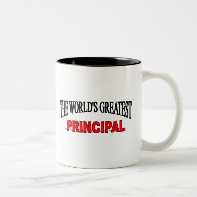 Caneca De Café Em Dois Tons O grande principal do mundo (Direita)