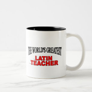 Caneca De Café Em Dois Tons O grande professor Latin do mundo