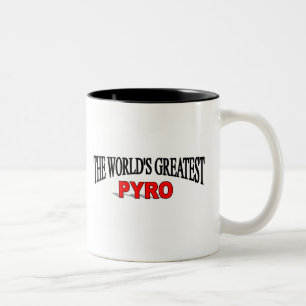 Caneca De Café Em Dois Tons O grande Pyro do mundo