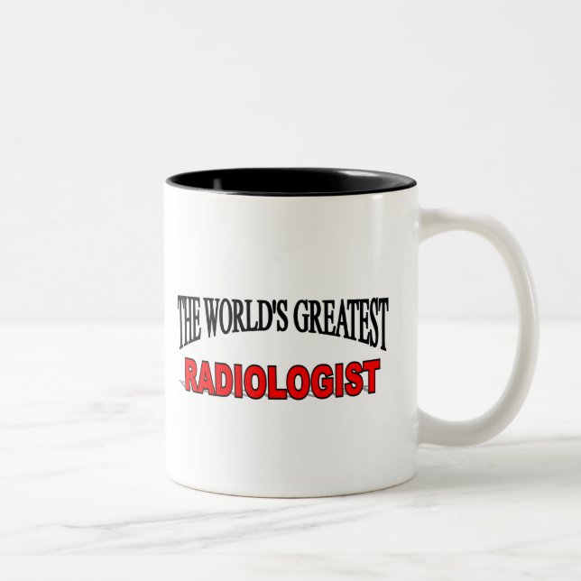 Caneca De Café Em Dois Tons O grande radiologista do mundo (Direita)