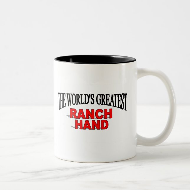 Caneca De Café Em Dois Tons O grande rancheiro do mundo (Direita)