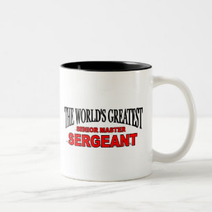 Caneca De Café Em Dois Tons O grande sargento mestre superior do mundo