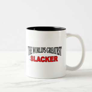 Caneca De Café Em Dois Tons O grande Slacker do mundo