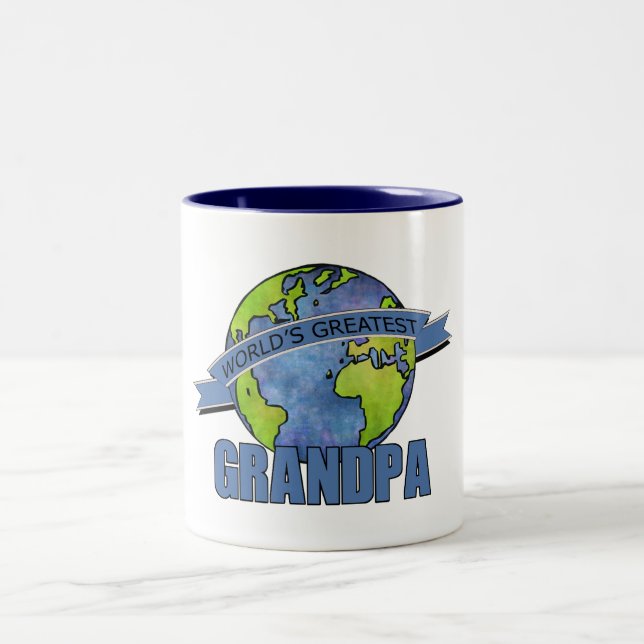 Caneca De Café Em Dois Tons O grande vovô do mundo (Centro)