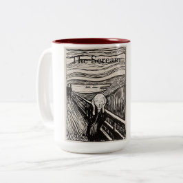 Caneca De Café Em Dois Tons O Gritar