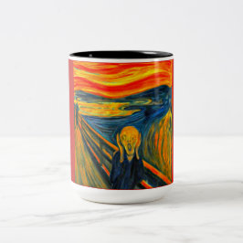 Caneca De Café Em Dois Tons O Gritar, FIne Art de Munch,