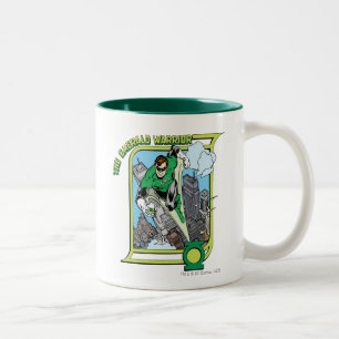 Caneca De Café Em Dois Tons O guerreiro esmeralda