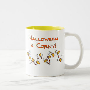Caneca De Café Em Dois Tons O Halloween é Corny
