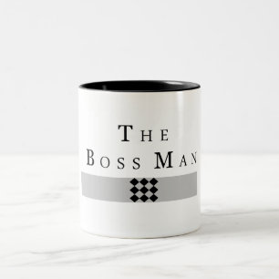 Caneca De Café Em Dois Tons O HOMEM do CHEFE perto: ChicaSunshine