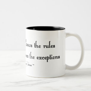 Caneca De Café Em Dois Tons O homem novo sabe as regras…
