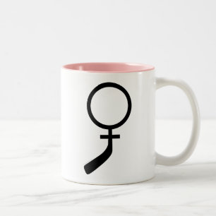 Caneca De Café Em Dois Tons O hóquei das mulheres