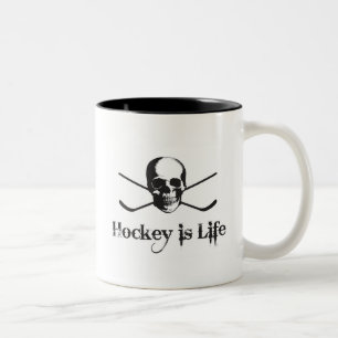 Caneca De Café Em Dois Tons O hóquei é vida
