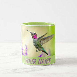 Caneca De Café Em Dois Tons O Hummingbird de Anna no Voo