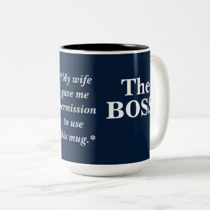 Caneca De Café Em Dois Tons O Humor do Chefe