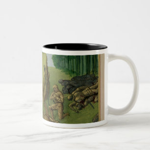 Caneca De Café Em Dois Tons O imperador Charlemagne encontra Roland