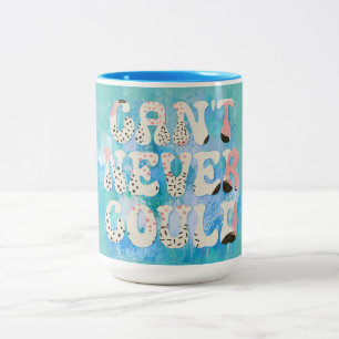 Caneca De Café Em Dois Tons O Inspirational Nunca Conseguiu Citar