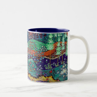 Caneca De Café Em Dois Tons "" O interior azul do retorno