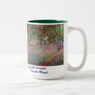 Caneca De Café Em Dois Tons O Jardim do Artista em Giverny por Claude Monet