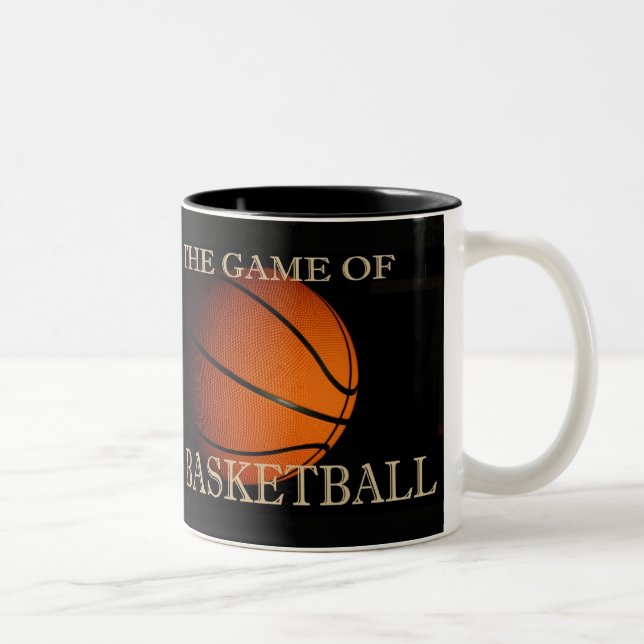 Caneca De Café Em Dois Tons O Jogo do Basquete (Direita)
