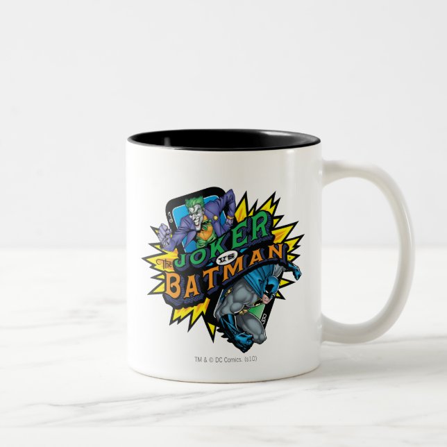 Caneca De Café Em Dois Tons O Joker Vs Batman (Direita)