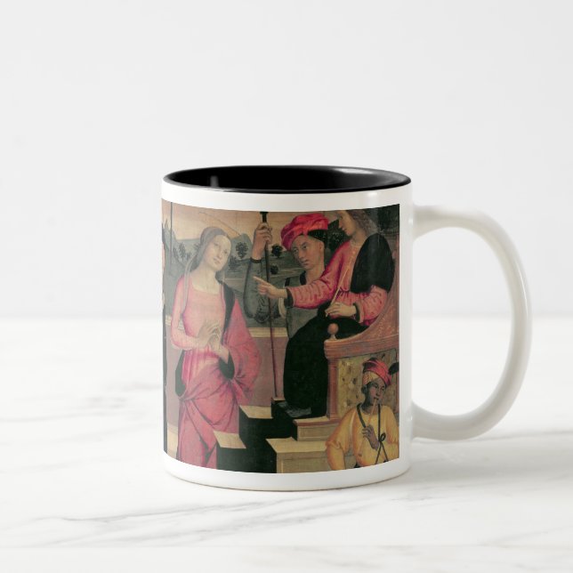 Caneca De Café Em Dois Tons O julgamento de Daniel (Direita)