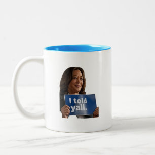 CANECA DE CAFÉ EM DOIS TONS O KAMALA QUE EU DISSE A VOCÊS UM CAFÉ DE DOIS TONE