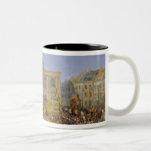 Caneca De Café Em Dois Tons O Kermesse em Santo-Omer em 1846