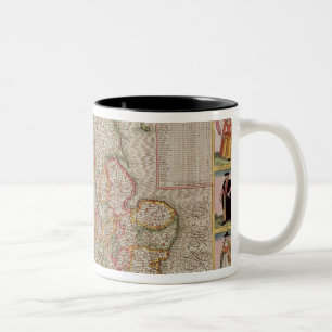 Caneca De Café Em Dois Tons O Kingdome de Inglaterra, gravado por Jodocus