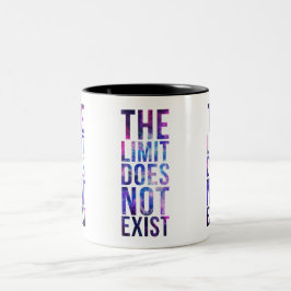 Caneca De Café Em Dois Tons O limite não existe.