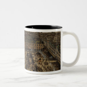 Caneca De Café Em Dois Tons O lugar Royale e o carrossel em 1612