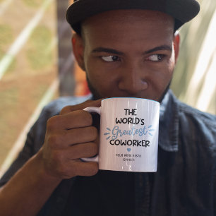 Caneca De Café Em Dois Tons O maior colaborador do mundo, o café de dois tons,