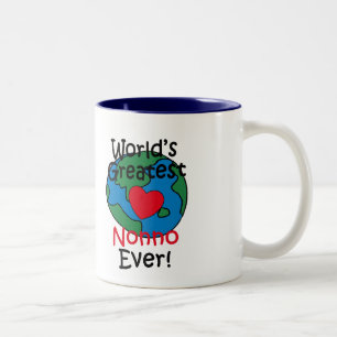 Caneca De Café Em Dois Tons O Maior Coração de Nonno do Mundo