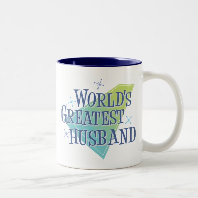 Caneca De Café Em Dois Tons O maior marido do mundo (Direita)
