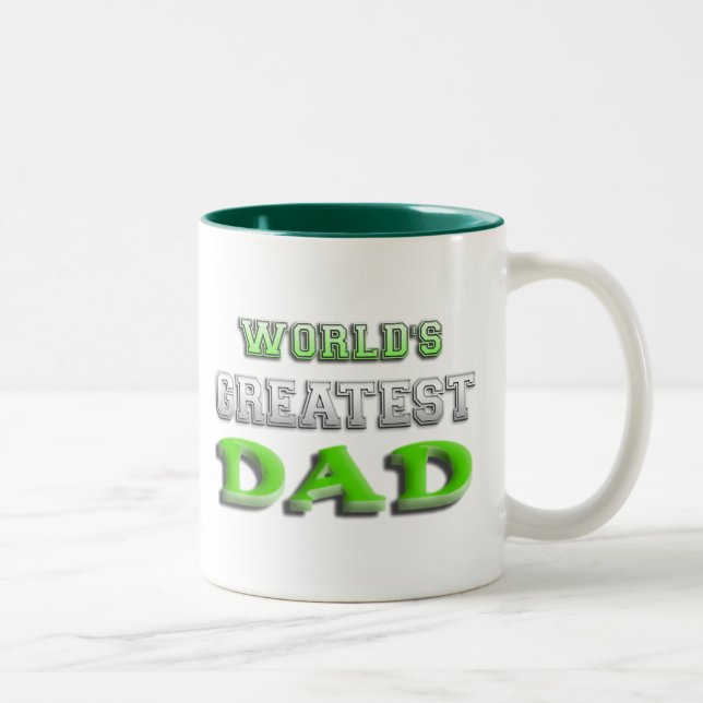 Caneca De Café Em Dois Tons O maior Pai do mundo (Direita)
